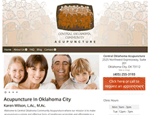 Tablet Screenshot of centraloklahomaacupuncture.com